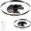 Globe Electric 37000113 20' Ceiling Fan with LED Light, Remote Control, WhisperQuiet DC Motor, 6 Speeds, Matte Black