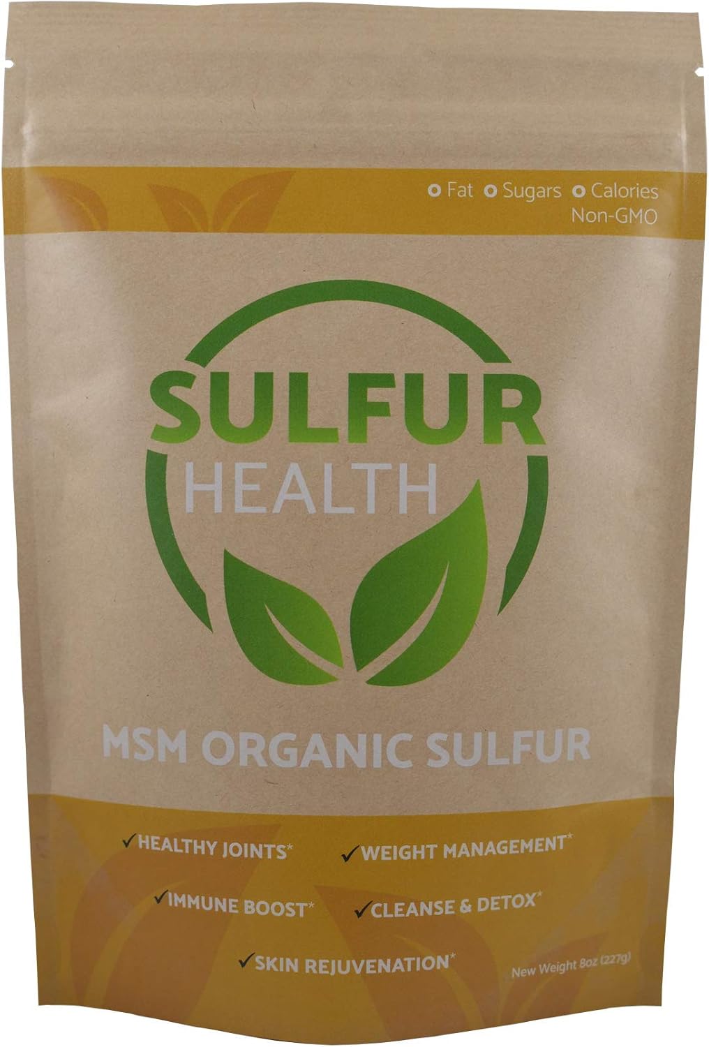 MSM Organic Sulfur - 99.9% Pure MSM Supplement - Lab-Tested & Certified (5 Pound)