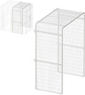 Large Bird Cage Extension Part, 33.5-Inch Wide Parrot Cage Extender for Metal Aviary, White Replacement Accessories, 33.5 x 63 x 81.5 in