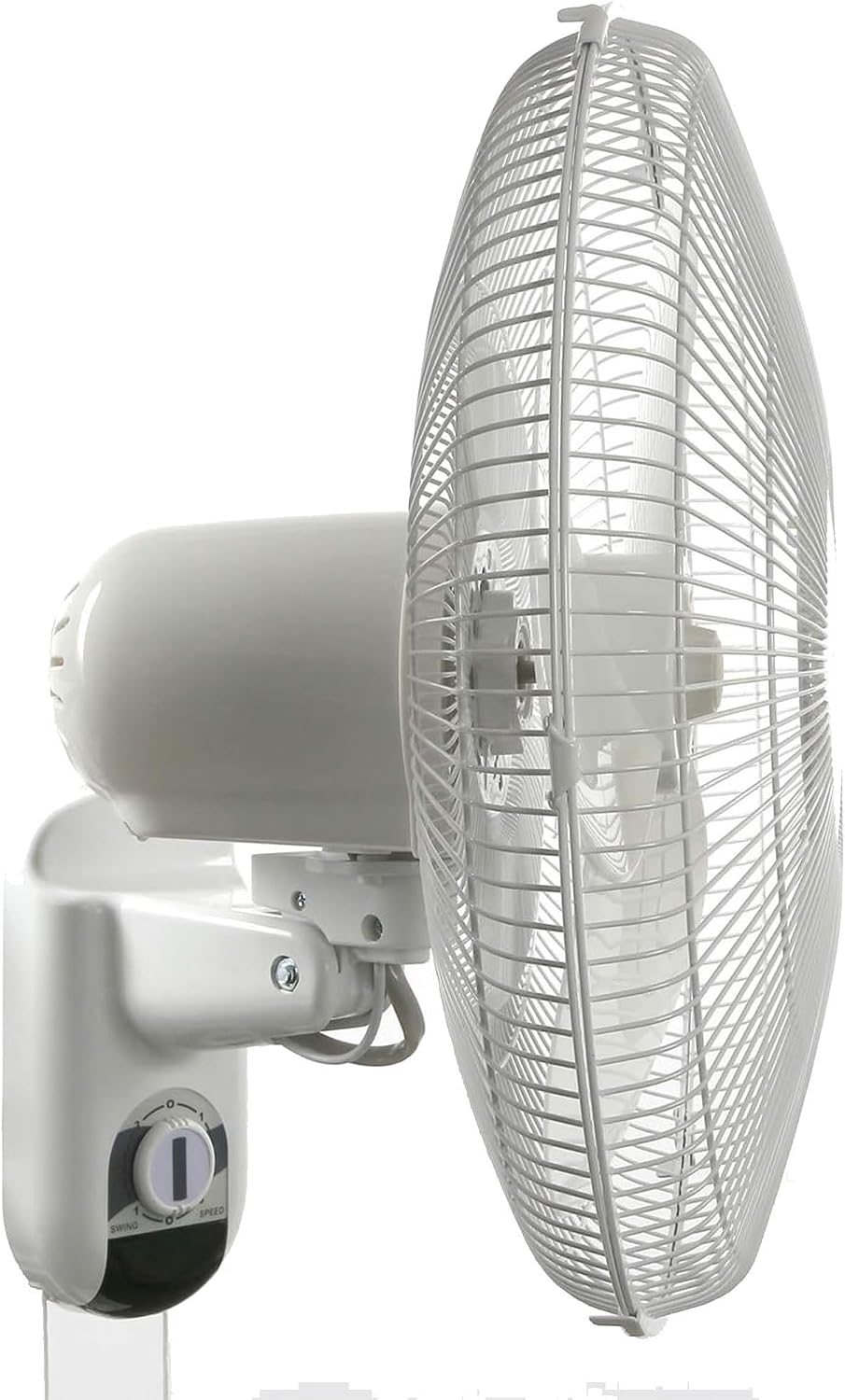Hurricane Classic 4 Pack Oscillating Wall Mount Fan w/ 3 Quite Speeds, White, 16' - Corded Electric Air Cooling Unit w/Pull Cord Controls for Home, Grow Tents, Offices, Sheds, Studios, Garages, Dorms