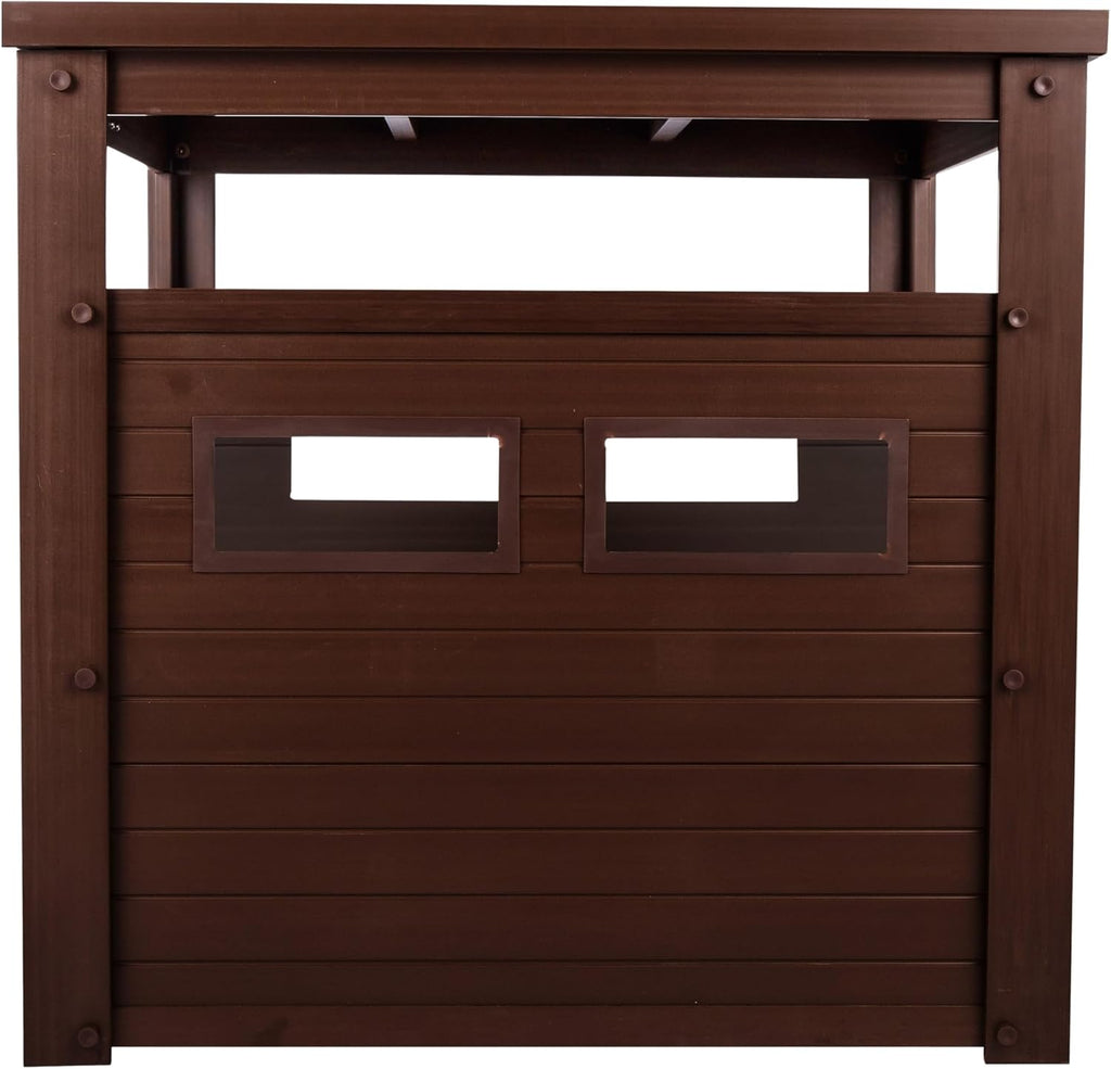 New Age Pet ECOFLEX Litter Loo Standard & Jumbo Sizes, 4 Colors, Moisture and Odor Resistant Enclosure & End Table, No‑Tools Assembly, 10 Year Warranty, Russet Brown, Jumbo
