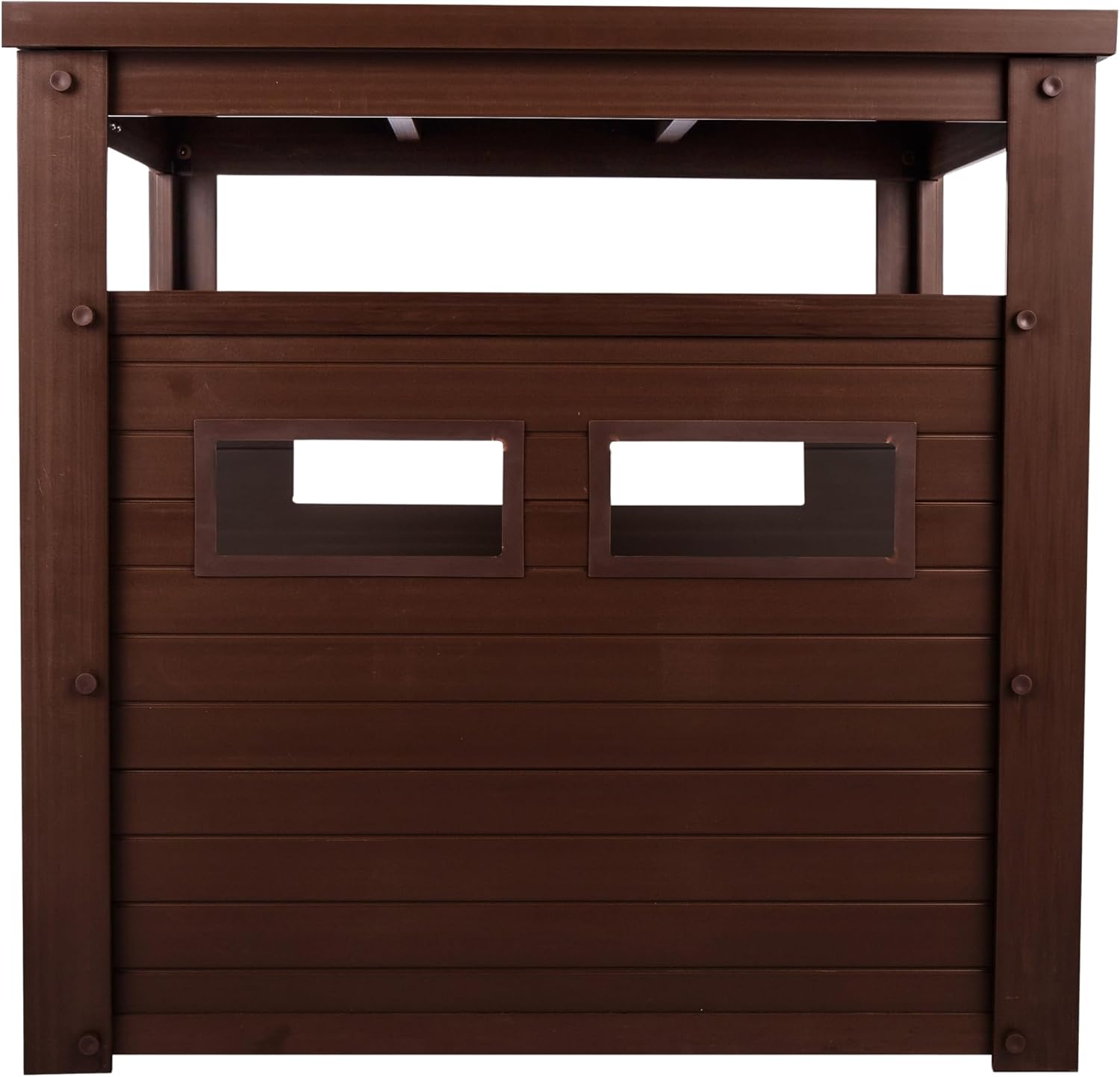 New Age Pet ECOFLEX Litter Loo Standard & Jumbo Sizes, 4 Colors, Moisture and Odor Resistant Enclosure & End Table, No‑Tools Assembly, 10 Year Warranty, Russet Brown, Jumbo