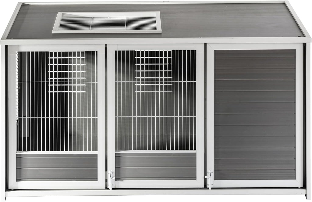 New Age Pet ECOFLEX Cozy Critter Chateau, Small Animal Hutch, 7.6 Sq Ft Living Space