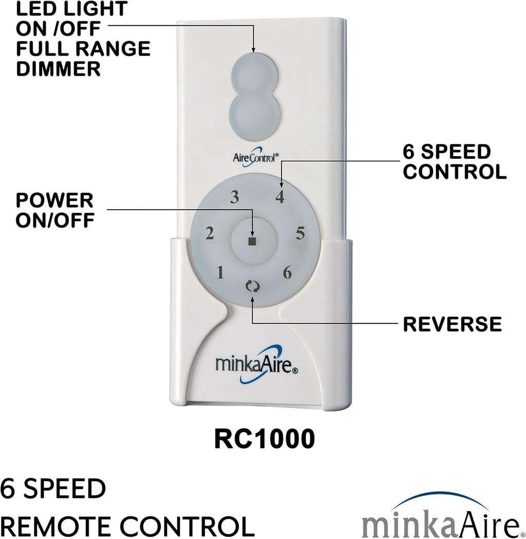 MINKA-AIRE F768L-BNW/NVY Nauticus 65' 3-Blade LED Smart Indoor/Outdoor Ceiling Fan in Brushed Nickel Wet and Navy Blades with Clear Glass