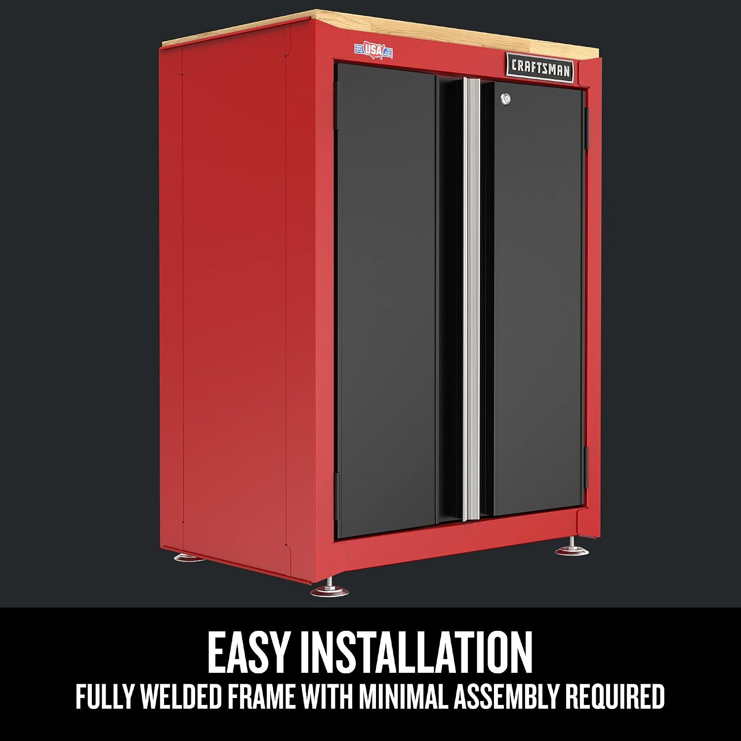 CRAFTSMAN Garage Storage Cabinet, Metal, Base, 2-Door (CMST22603RB)