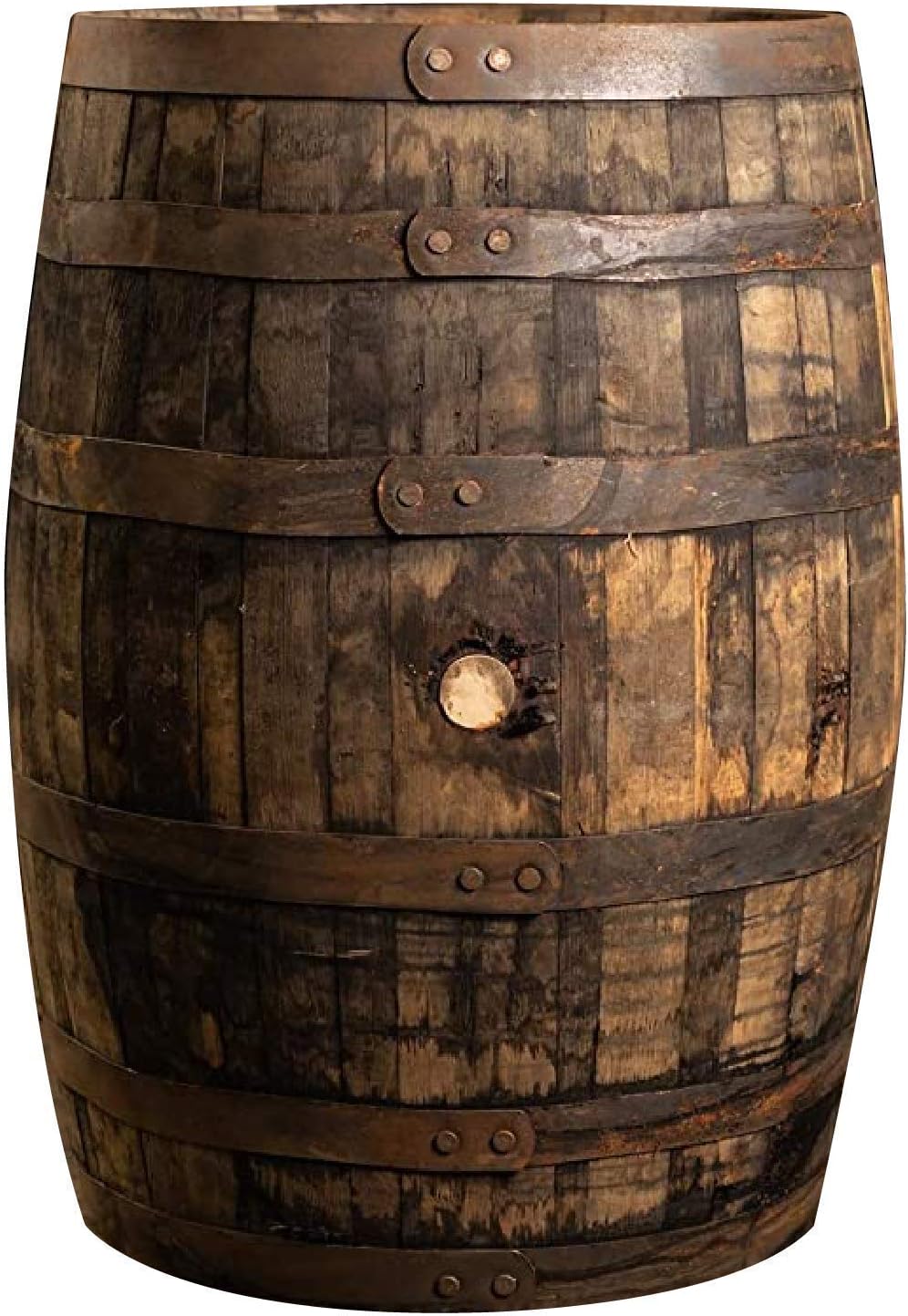 Midwest Barrel Company Authentic Bourbon/Whiskey Barrel (53 Gallon) Used Genuine American White Oak Wood Barrel for Decoration, Furniture & DIY Projects - 1 Barrel
