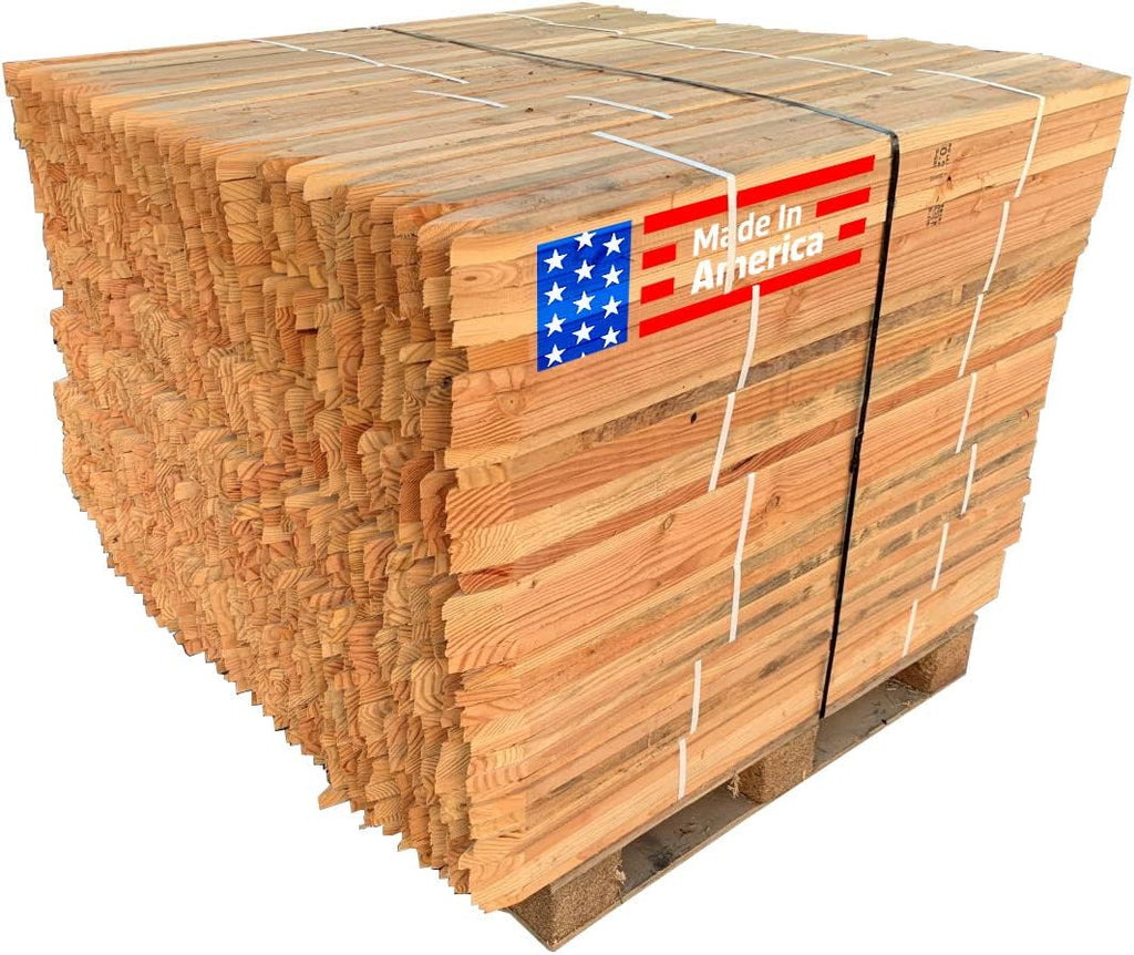 Sandbaggy 48' Wooden Grading Stakes - Made in The USA - 2' Thick Heavy Duty for Construction, Gardening, Surveying, Concrete Forms - Douglas Fir Wood (750 Stakes - 1 Pallet, 2' x 2' x 48')