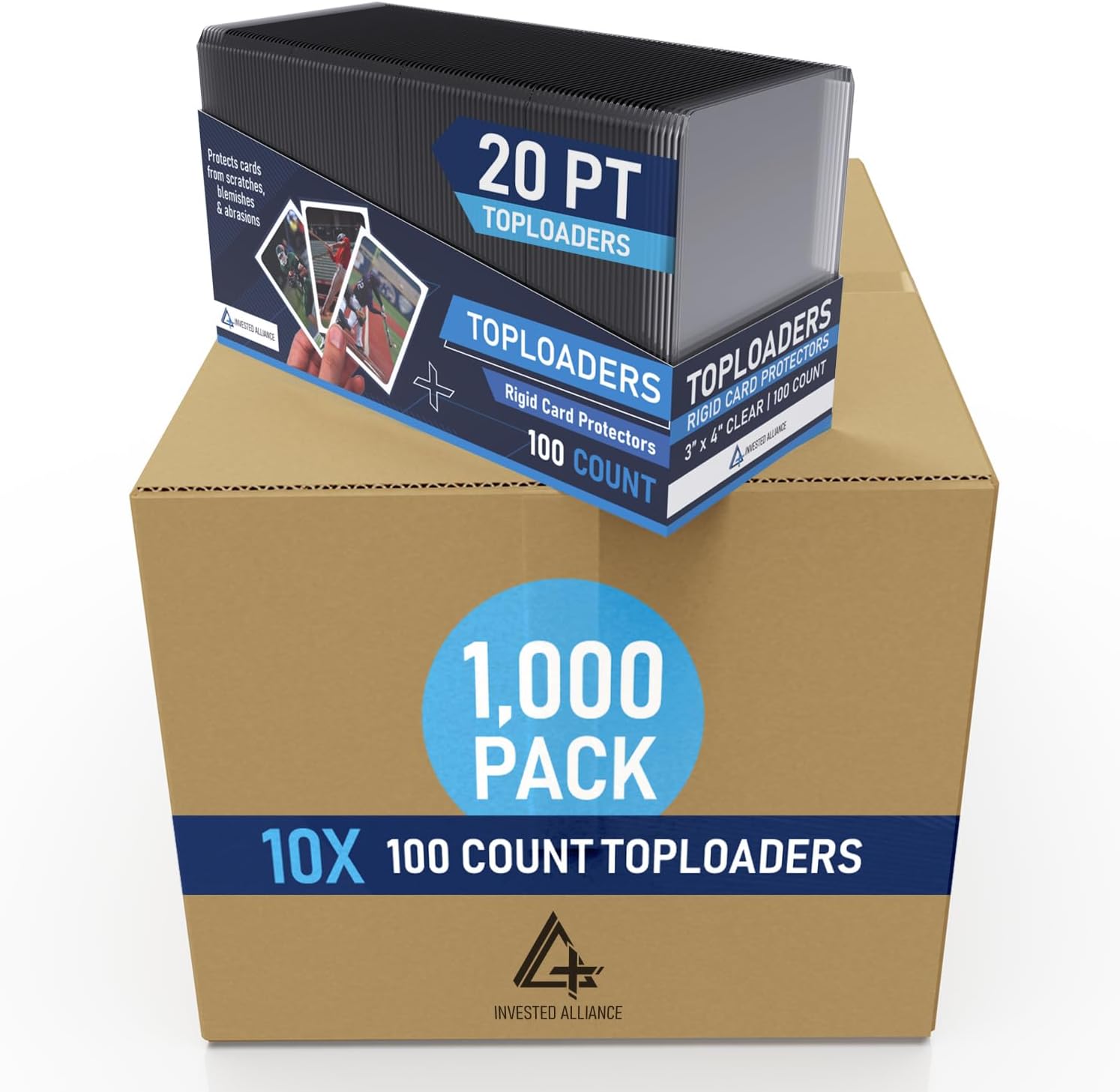 Premium Seamless 20PT - 360PT Thick Top Loaders for Cards | Top Loader Card Holder, Baseball Card Sleeves Hard Plastic, Hard Trading Cards Sleeves, TCG Sports Sleeve Hards, Toploader Clear Plastic.