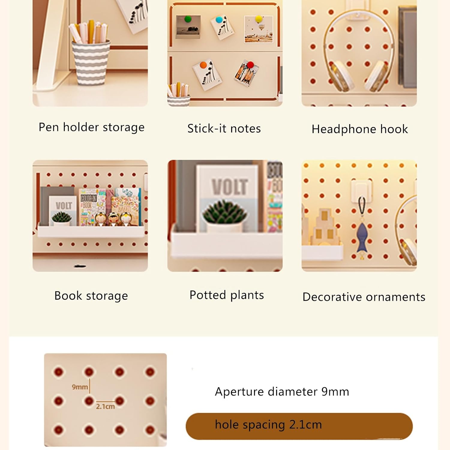 Desktop Bookshelf Organizer with Clamp On Desk Pegboard Dorm Desk Shelf and Organizer Adjustable Desktop Storage Shelf for College Dormitory,Wood-a-100 * 63cm/39 * 24in