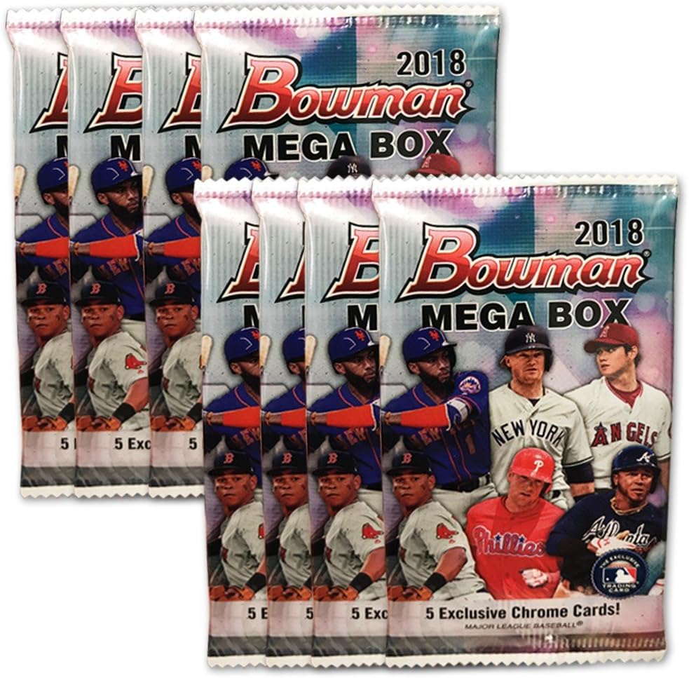 2018 MLB Baseball Trading Card Topps Bowman Mega Box w/Chrome Pack - SOLD OUT!
