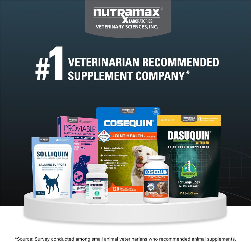 Nutramax Dasuquin for Large Dogs, Joint Health Supplement, Contains Glucosamine for Dogs, Plus Chondroitin, ASU and More, Supports Healthy Joints, Chewable Tablets, 150 Count (Pack of 2)