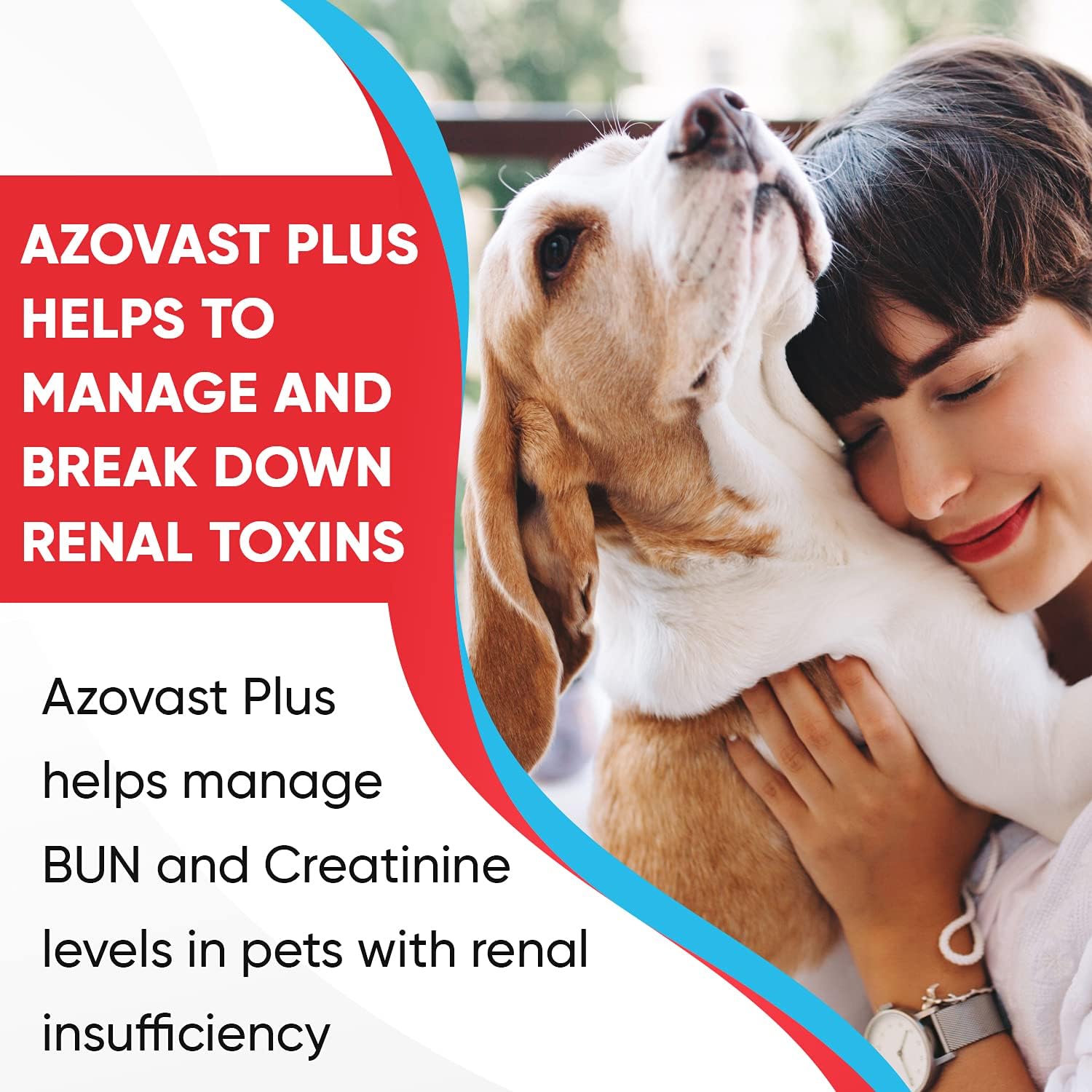 Azovast Plus Kidney Health Supplement for Dogs & Cats -24 Billion CFU- NO Refrigeration Required - Help Support Kidney Function & Manage Renal Toxins - Renal Care Supplement Capsule(U.S.A) (240 Caps)