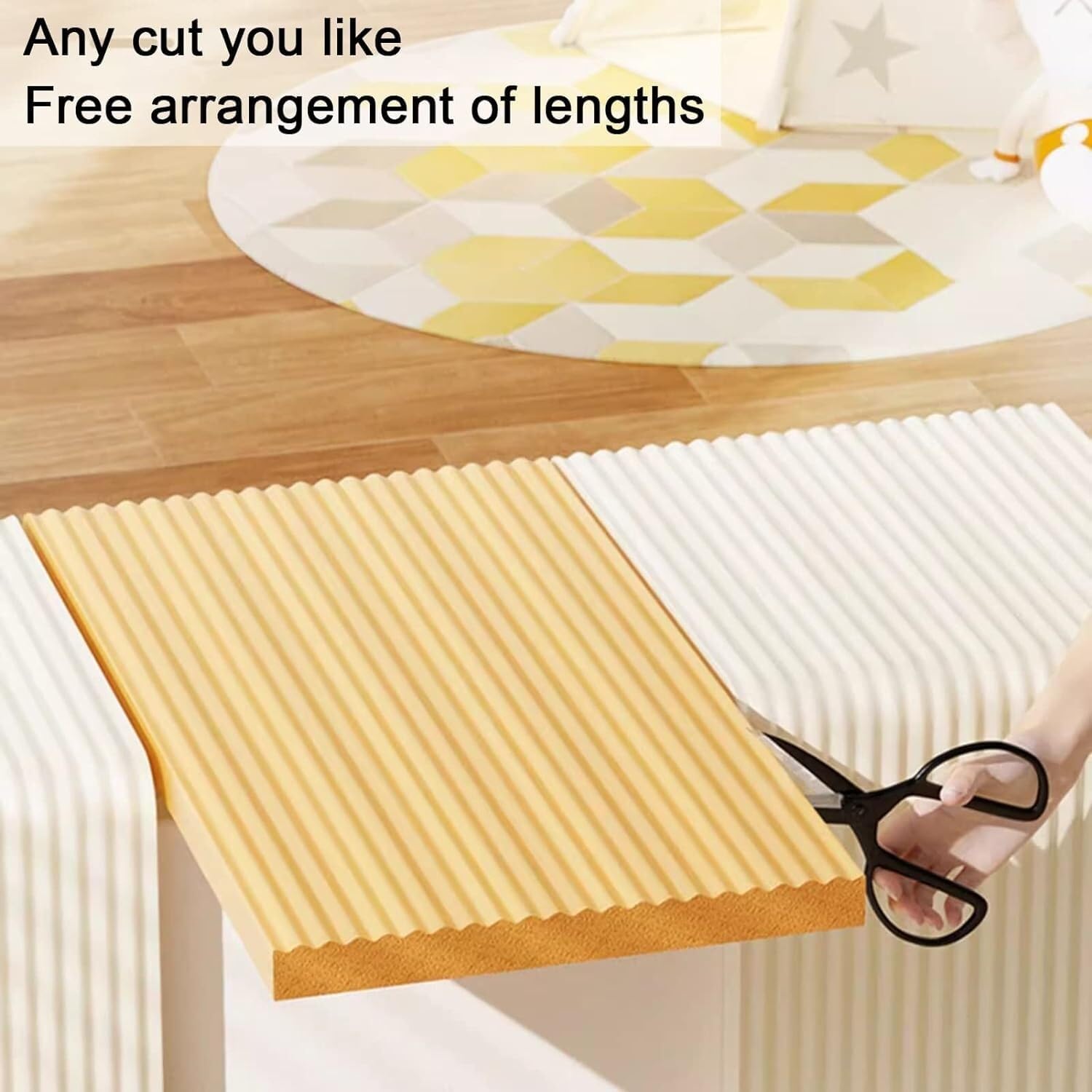 Workshop Foam Corner Guard, Table, Chair and Furniture Garage Edge Corner Guard, 1Cm Thick,Gray-5m-3pcs