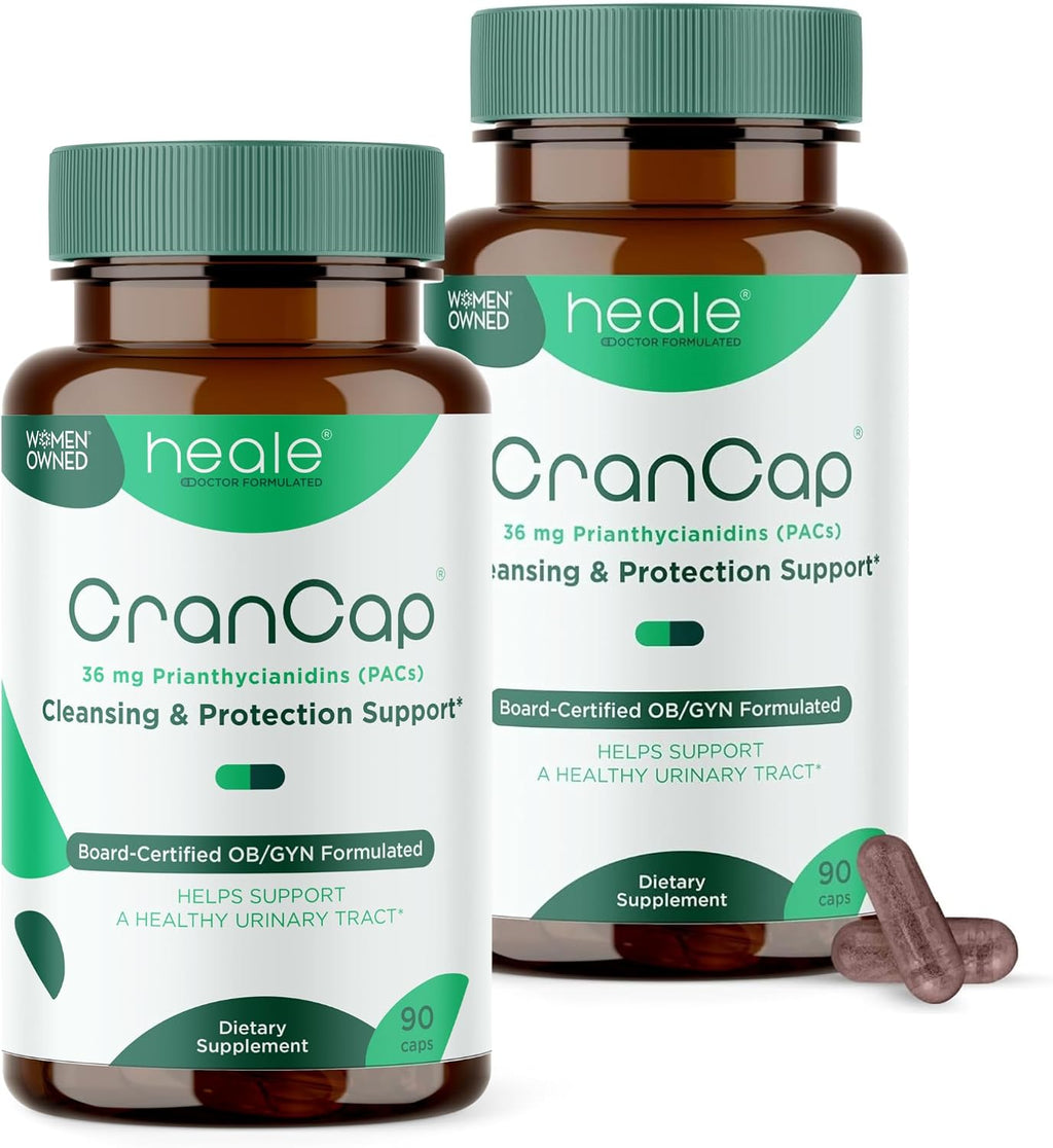 Cranberry Pills - Urinary Tract Health Cranberry Supplement - 36mg of Potent PACs - Non GMO, Vegan, Gluten Free - by Heale - 180 Capsules