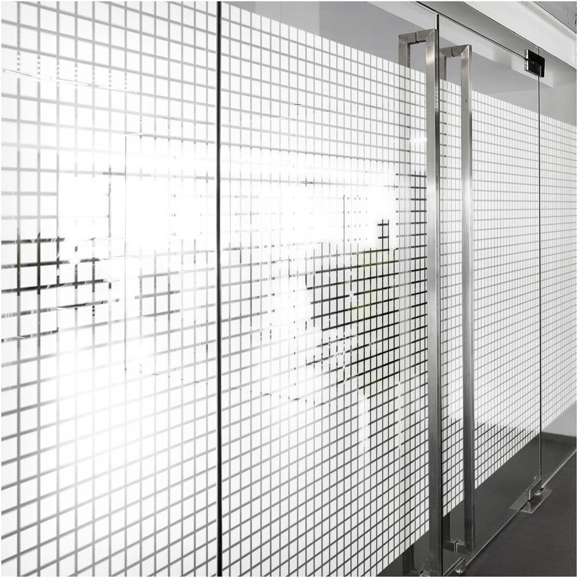BDF BBL Decorative Window Film Bold Block (1 3/8 Inch Wide Squares) - 24in X 100ft