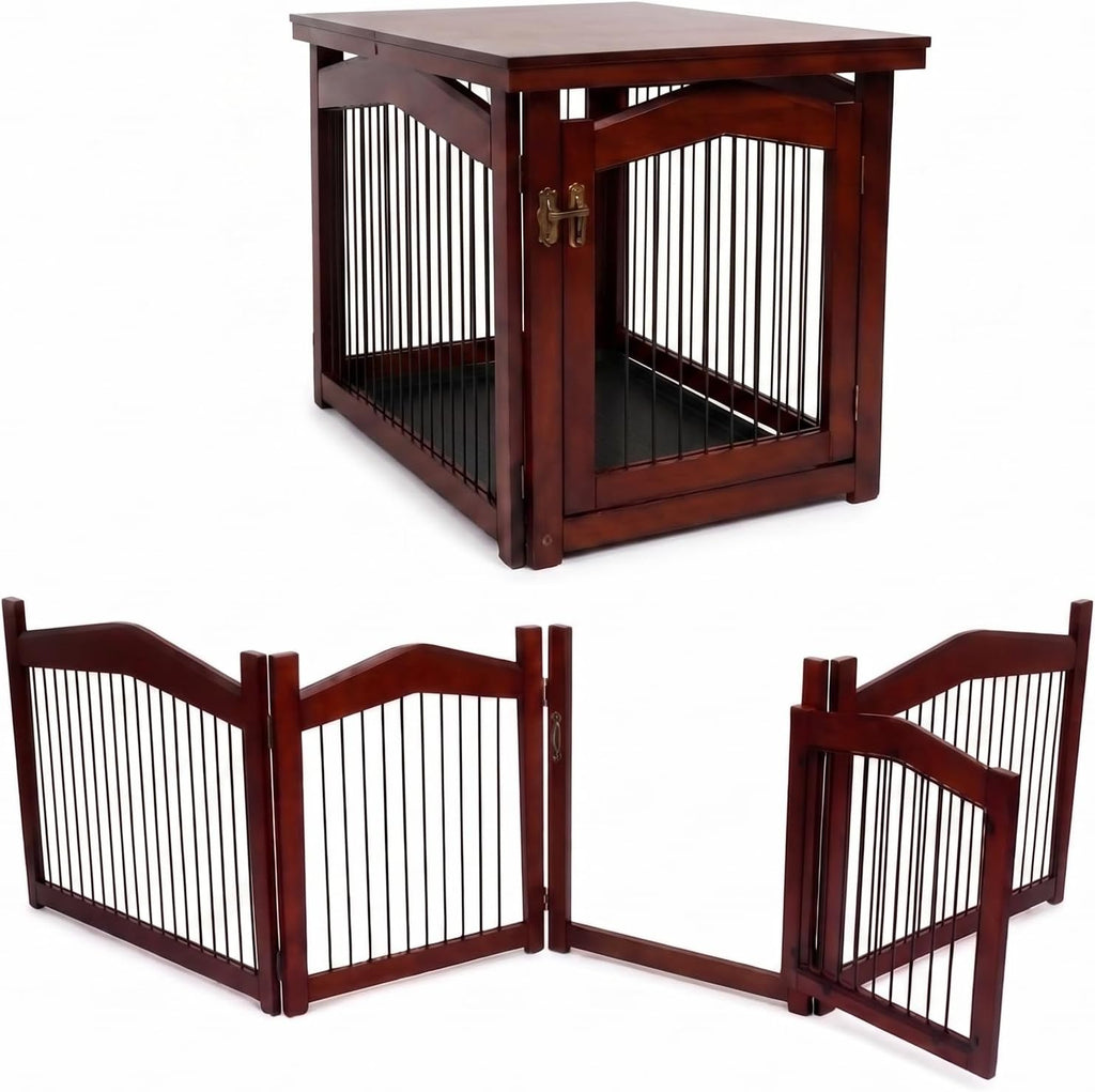 Merry Pet 2-in-1 Configurable Pet Crate and Gate, Medium