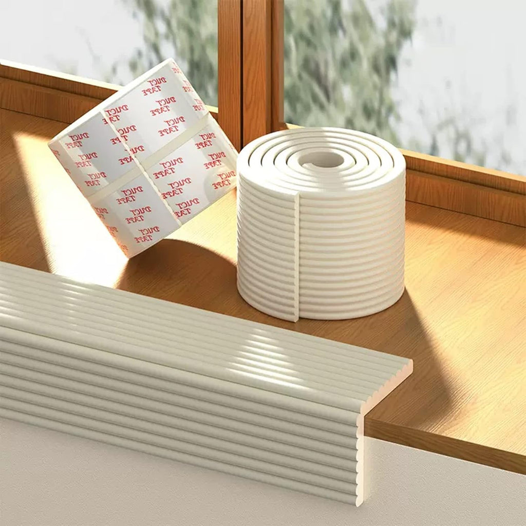 Baby Proof Corners and Edges Foam, Self Adhesive Edge Protector Strip, 20cm Wide Safety Bumpers for Furniture, Table, Bed, Sharp Edges, Fireplace (Color : White, Size : 10m/32.8ft Long)