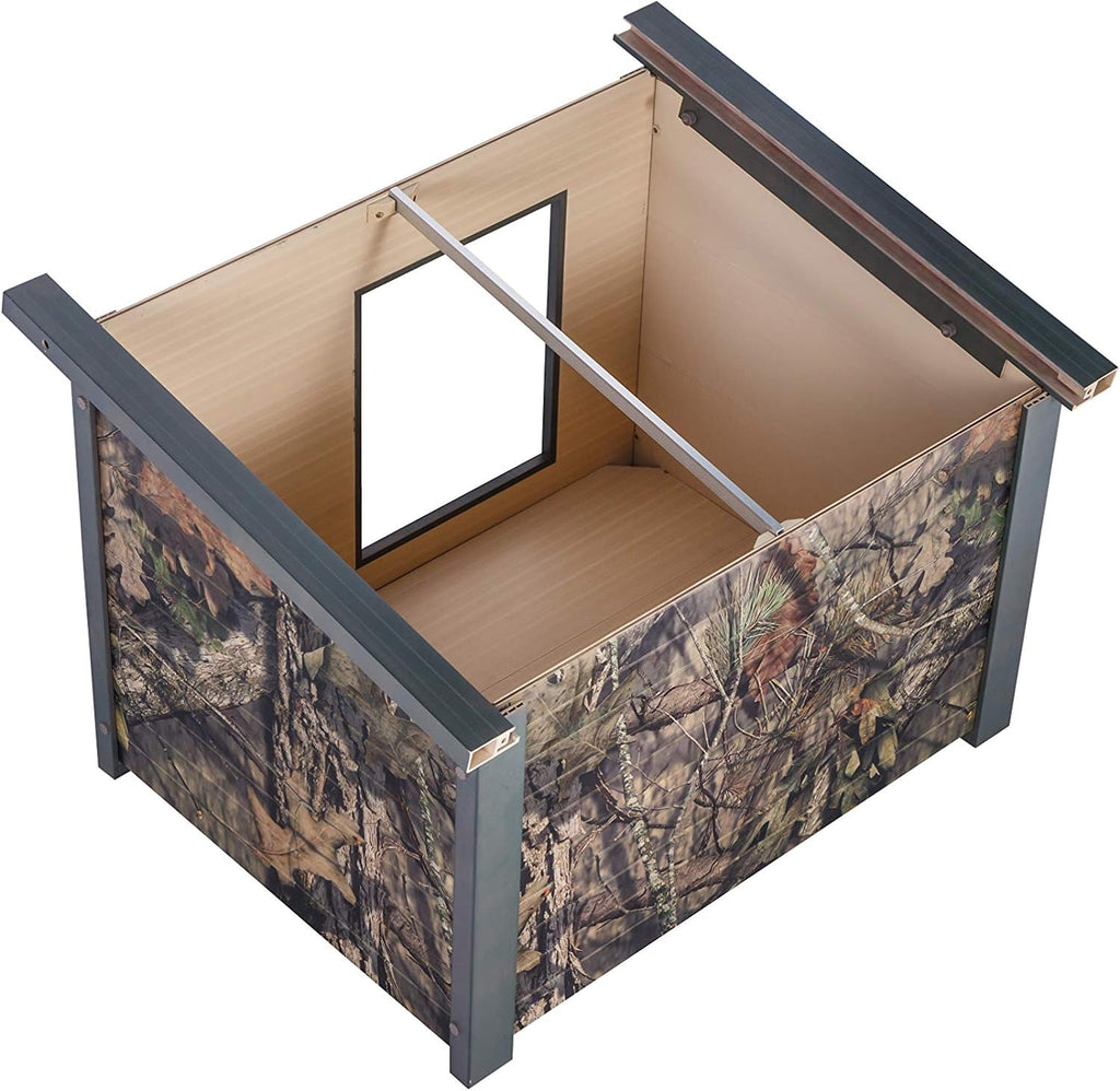New Age Pet ECOFLEX Rustic Style Outdoor Dog House - Medium Mossy Oak (ECOH206M)