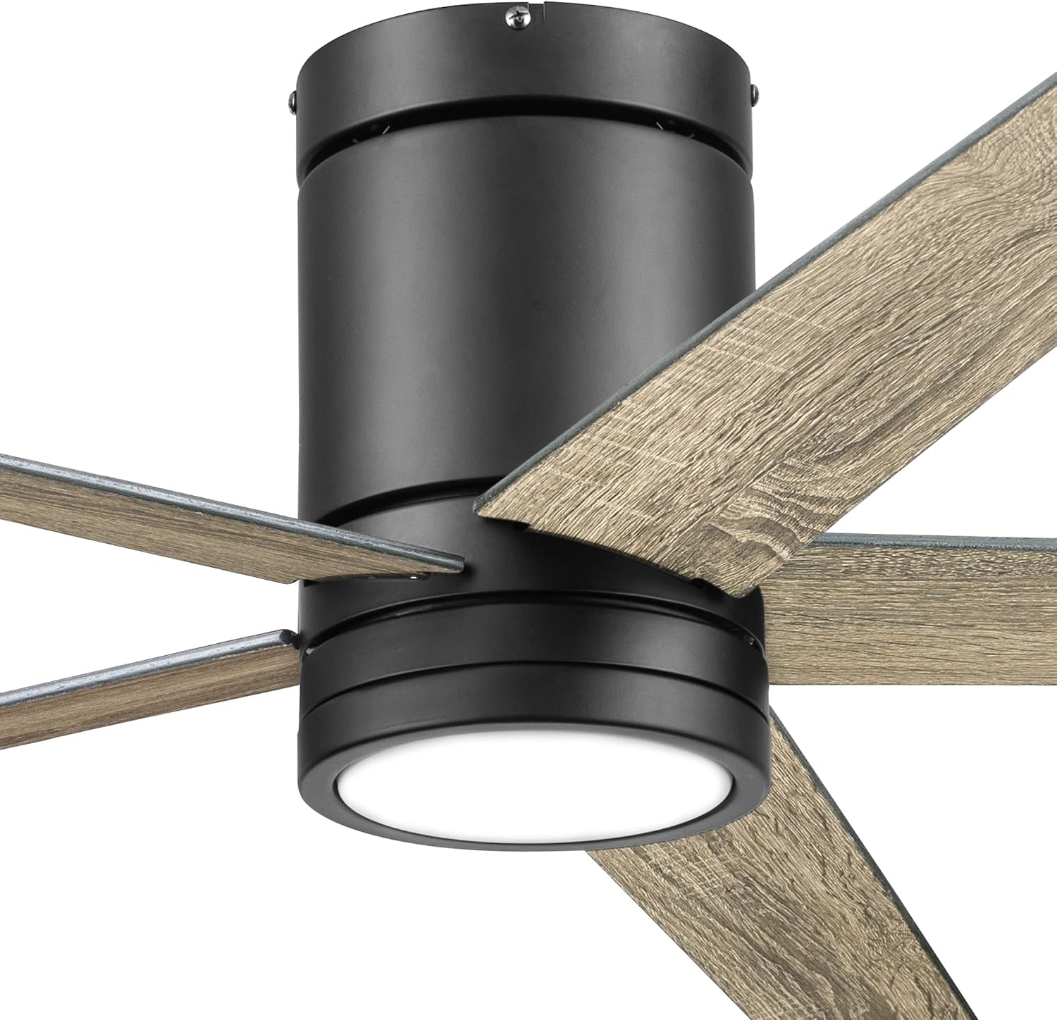 Honeywell Graceshire 52 Inch Ceiling Fan with Color Changing LED Light and Remote Control, 5 Blades, Reversible Airflow, Matte Black