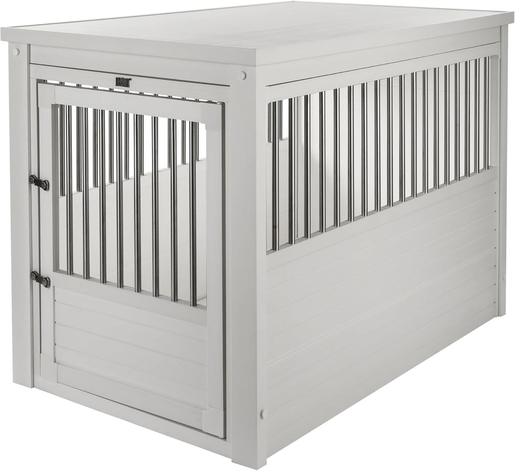 New Age Pet EHHC404XL ecoFLEX Pet Crate/End Table, Antique White, X-Large