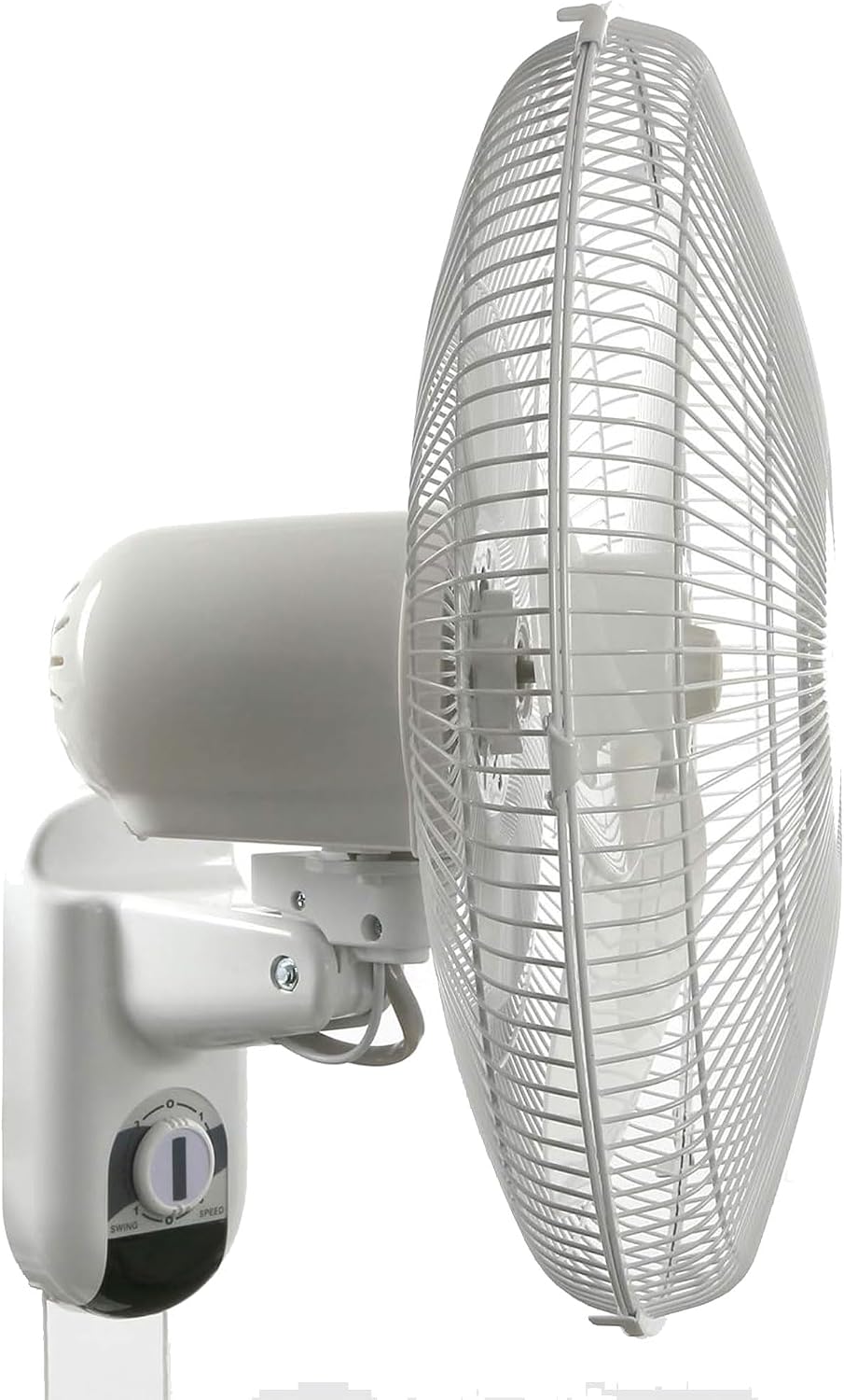Hurricane Classic 4 Pack Oscillating Wall Mount Fan w/ 3 Quite Speeds, White, 16' - Corded Electric Air Cooling Unit w/Pull Cord Controls for Home, Grow Tents, Offices, Sheds, Studios, Garages, Dorms