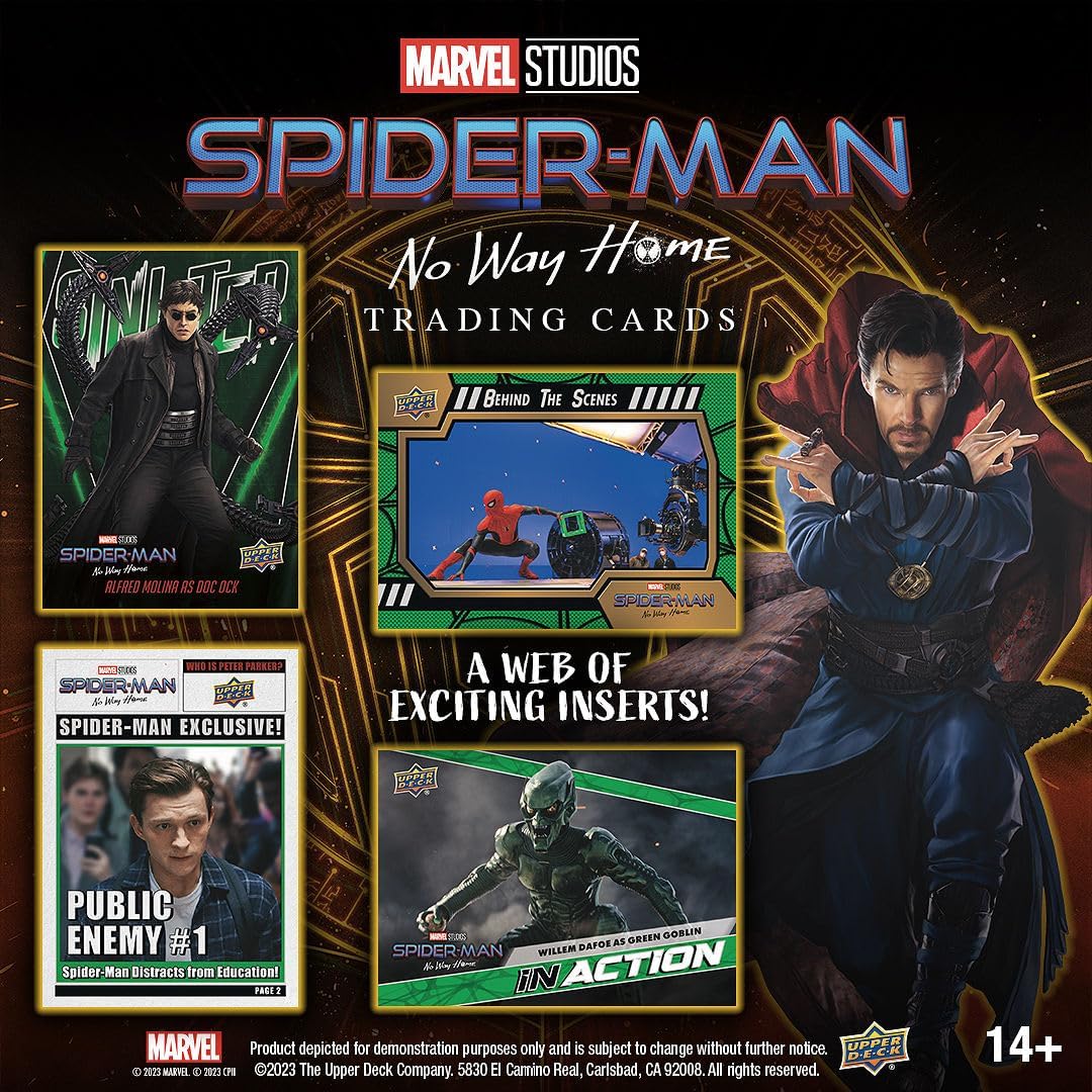2023 Upper Deck Marvel Studios 'Spider-Man: No Way Home' Trading Card box (15 pks/bx)