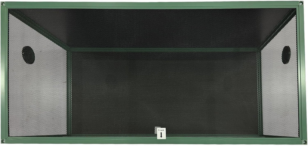 GarveeLife 120 gal Bearded Dragon Tank 4 x2 x2 Reptile Terrarium Enclosure with Sliding Glass Doors, Snake Enclosure Heavy Duty Top Screen Ventilation, Easy to Assemble Green