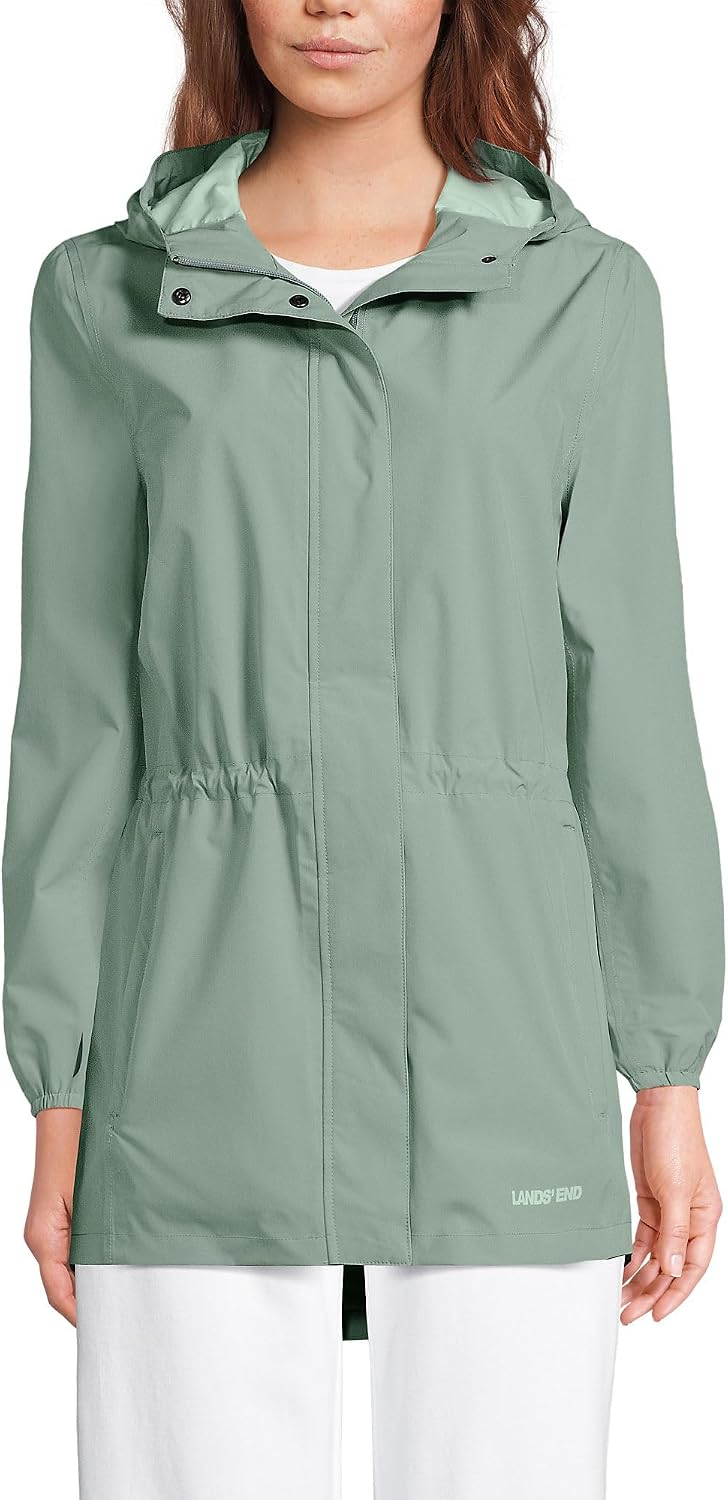 Lands' End Squall Packable Waterproof Raincoat