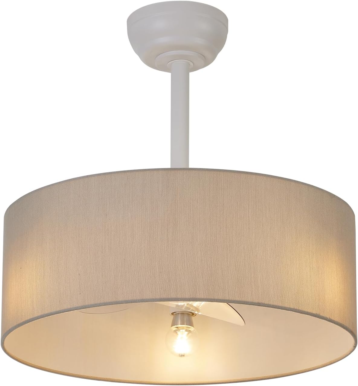 Low Profile Ceiling Fans with Lights 20' Ceiling Fans with Lights and Remote Flush Mount Ceiling Fan with Lights Boho Ceiling Fan with 6 Speeds for Living Room Bedroom.