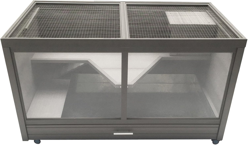 New Age Pet ECOFLEX Jumbo Park Avenue Rabbit Hutch - Durable Wood Plastic Composite, Scratch-Resistant - 10 Year Warranty