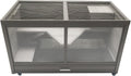 New Age Pet ECOFLEX Jumbo Park Avenue Rabbit Hutch - Durable Wood Plastic Composite, Scratch-Resistant - 10 Year Warranty
