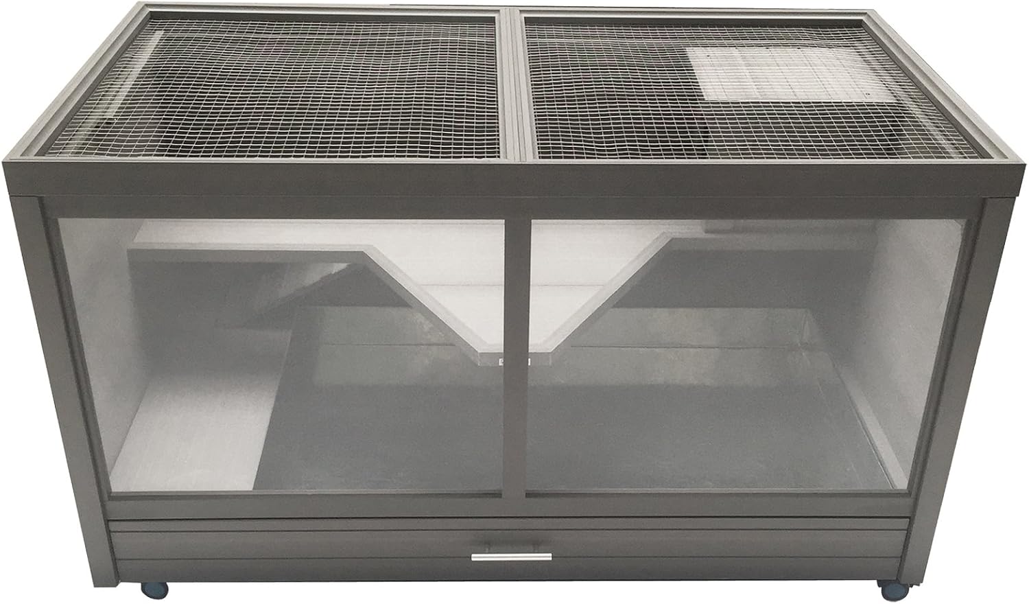 New Age Pet ECOFLEX Jumbo Park Avenue Rabbit Hutch - Durable Wood Plastic Composite, Scratch-Resistant - 10 Year Warranty