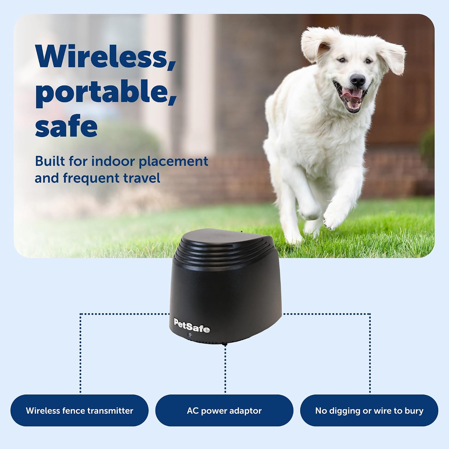 PetSafe Stay & Play Extra Wireless Fence Transmitter - Increase Your Existing Wireless Fence Boundary - from The Parent Company of Invisible Fence Brand