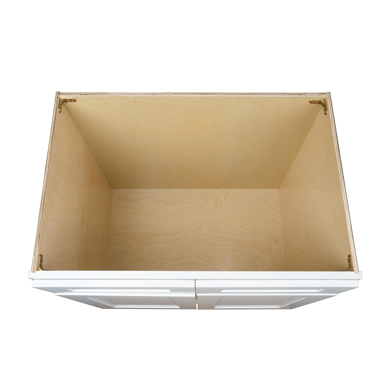 Hollywood Fabiani Design Sink Base Kitchen Cabinet 27 in. W x 24 in. D x 34.5 in. H in Shaker White Ready to Assemble
