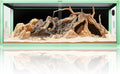 REPTI ZOO 68 Gallon Reptile Terrarium, 48' x 18' x 18' Light Weight Reptile Enclosure, Colored Reptiles Tank with Tempered Glass Door, Large Habitat for Bearded Dragon, Snake, Lizard, Gecko-Green