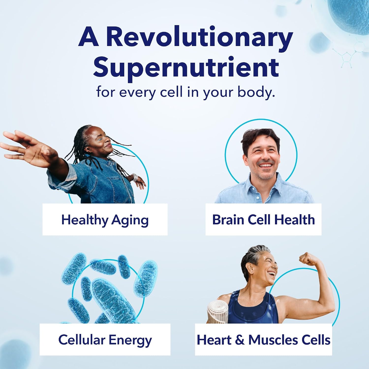 TRU NIAGEN Patented NAD+ Supplement, 300mg Niagen, 30 Servings | Nicotinamide Riboside (NR) Take 1 Daily | 3 Bottles