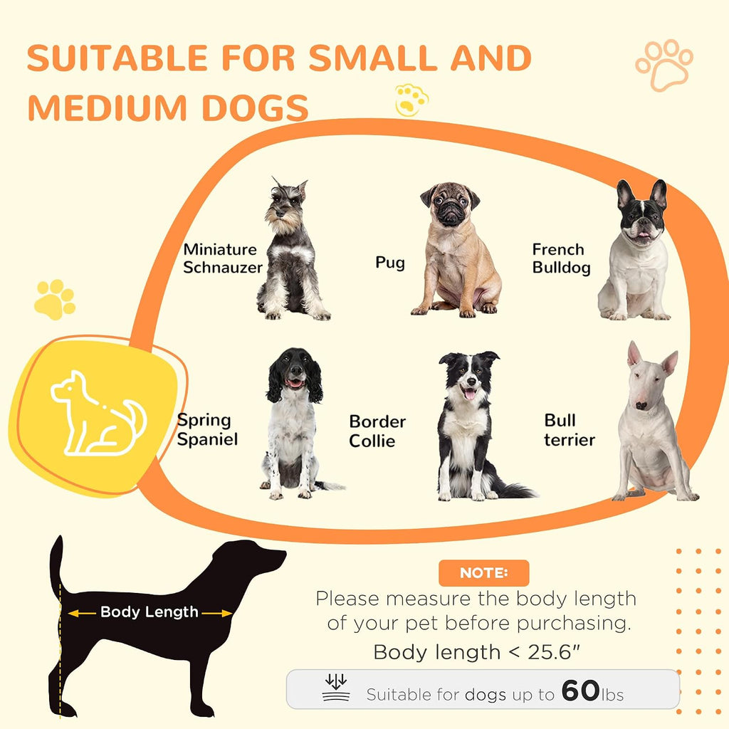 PawHut Dog Crate Furniture Side End Table with Storage, 41' Modern Wooden Dog Kennel Furniture with Double Doors for Small and Medium Dogs, White
