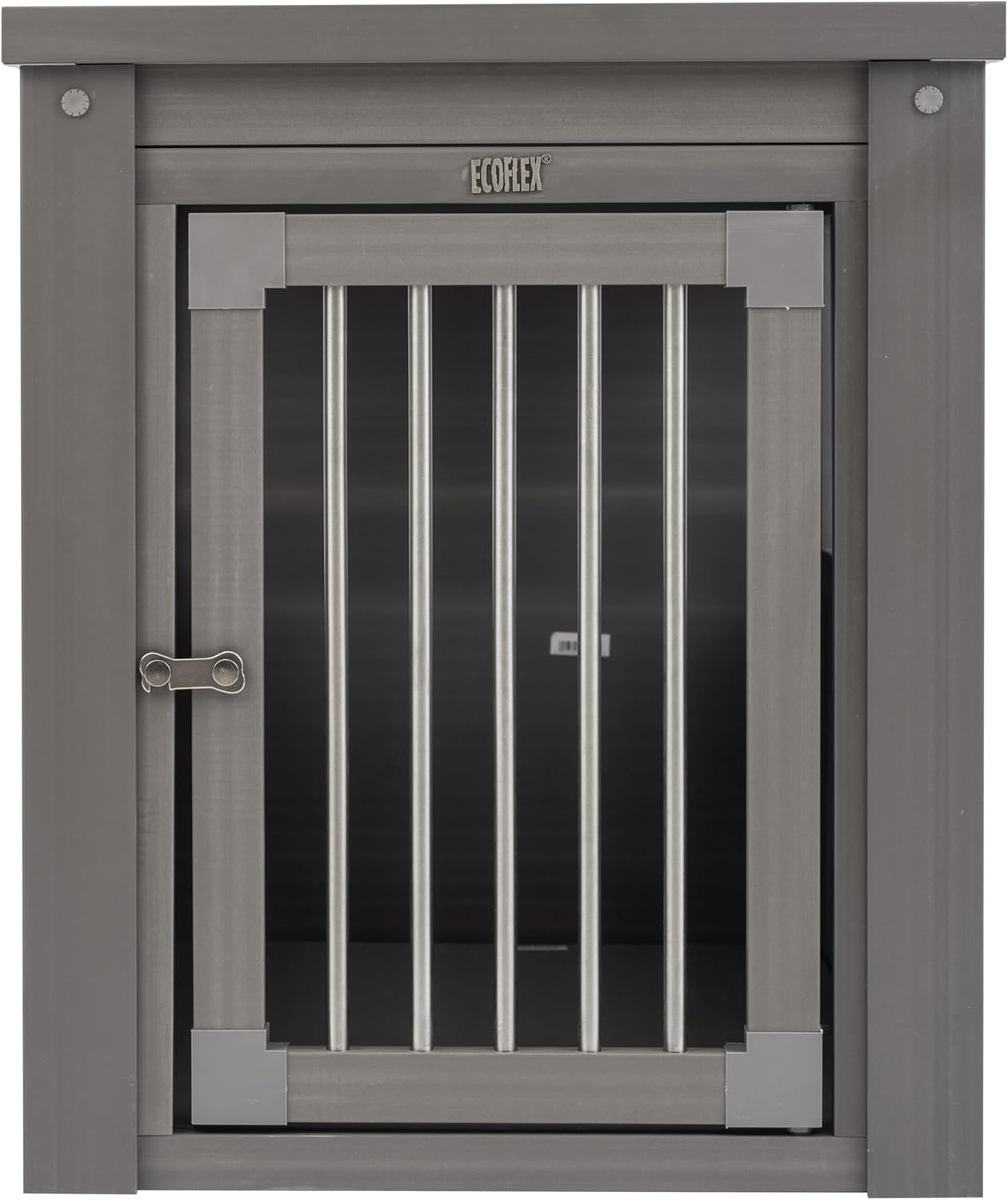 New Age Pet ecoFLEX Pet Crate/End Table, Small, Grey, Model:EHHC405S