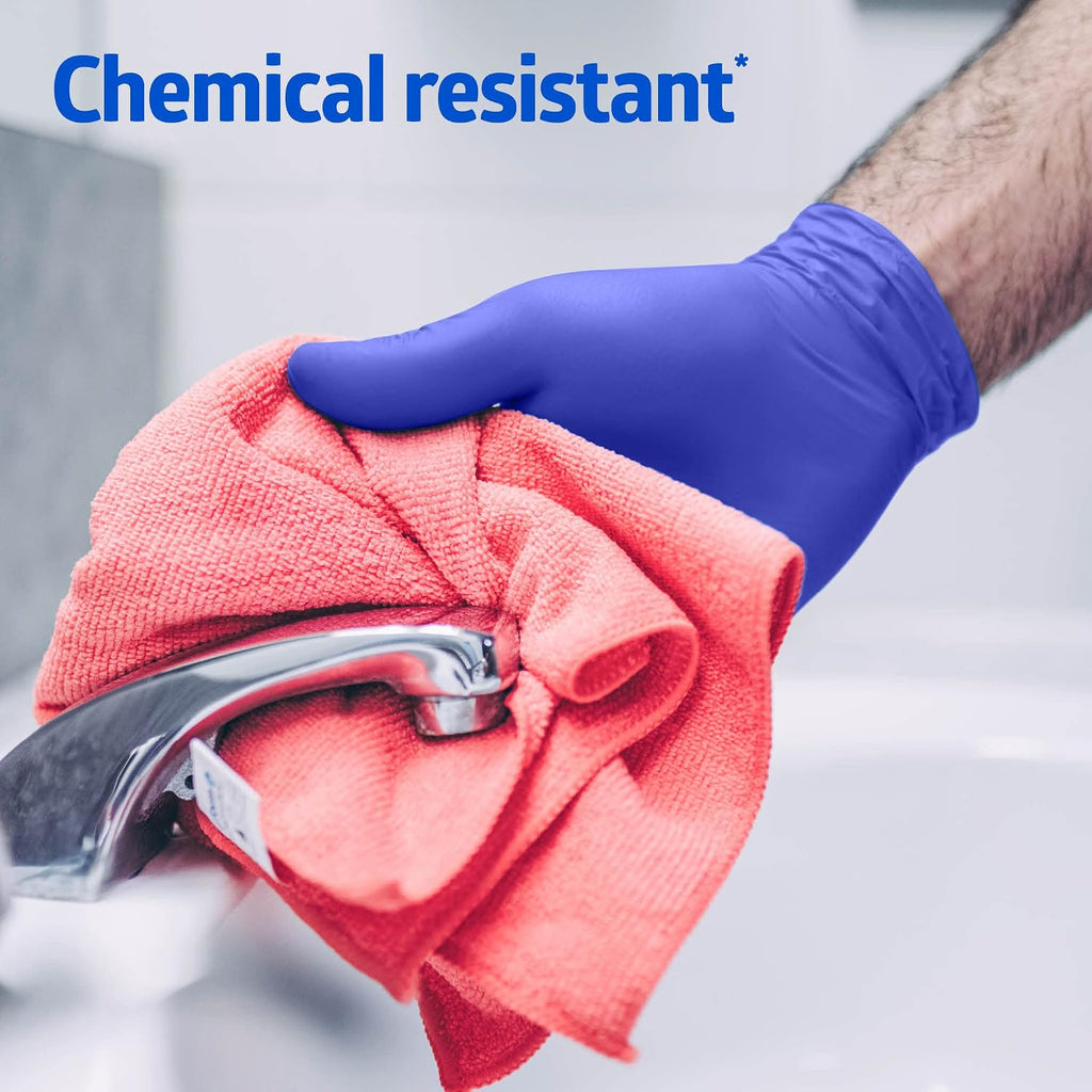 FITGUARD Medline Touch Nitrile Exam Gloves,Medium,Powder Free,Disposable,Not Made with Natural Rubber Latex,Excellent Sense of Touch for Medical Tasks,Durable for Household Chores,(Pack of 1000)