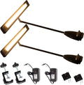 Trade Show LED Light, 2 Packs 24v Warm White 3000k Exhibit Display Lighting for Popup Booth, Back Drop Panel, Halogen Replacement, Includes UL Power Supply & Mounting C-Clamp Hardware