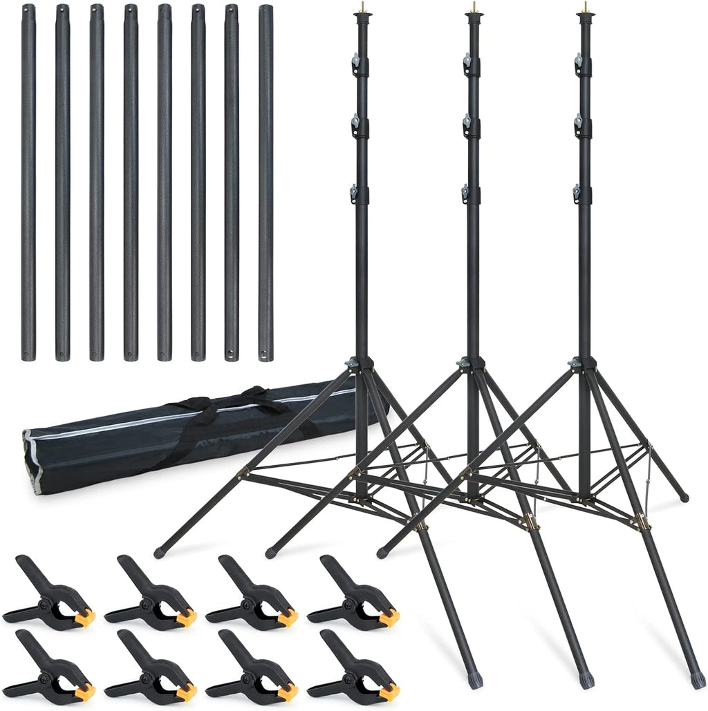 LINCO Backdrop Stand for Parties 12x20ft Heavy Duty Photography Video Studio Background Kit 4169 for Wedding Parties Photo Shooting