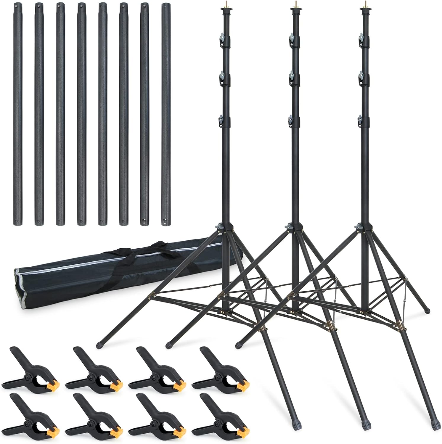 LINCO Backdrop Stand for Parties 12x20ft Heavy Duty Photography Video Studio Background Kit 4169 for Wedding Parties Photo Shooting