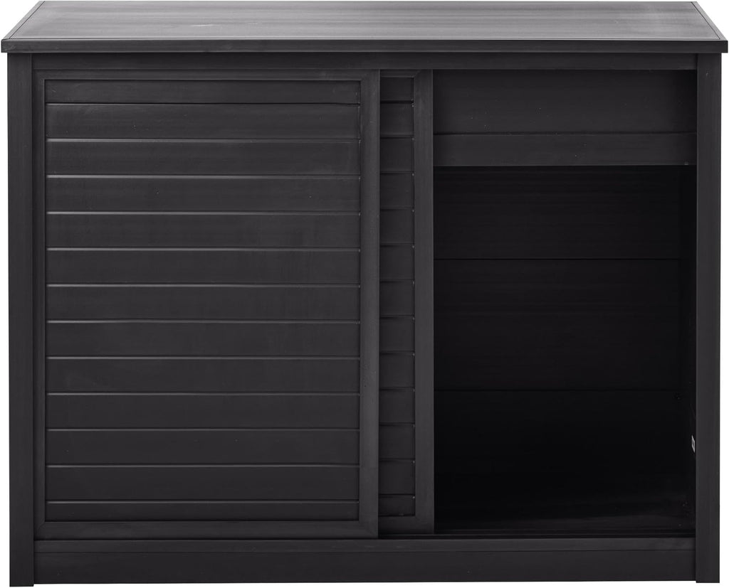 New Age Pet ECOFLEX Two Medium Reptile Enclosures with Matching Stacker and Cabinet Stand Set in Black