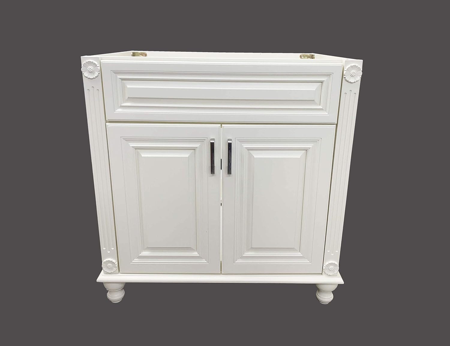 36' Wide x 21' Deep New Antique White Single-Sink Bathroom Vanity Base Cabinet NAW-V3621