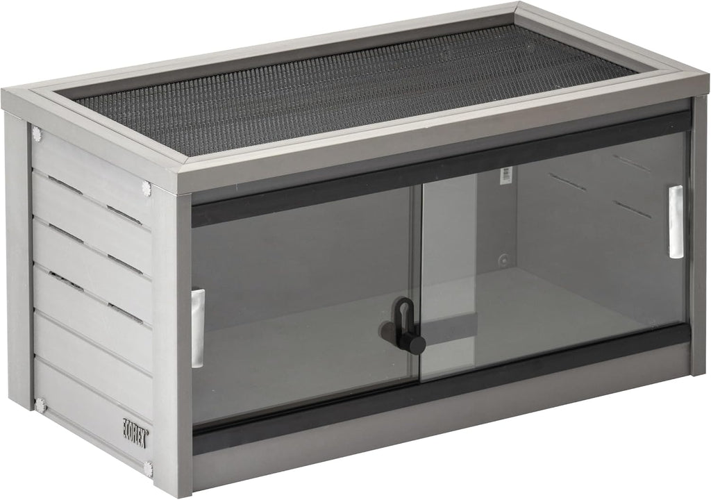 New Age Pet ECOFLEX Small Reptile Enclosure with Matching Cabinet Stand Set in Grey