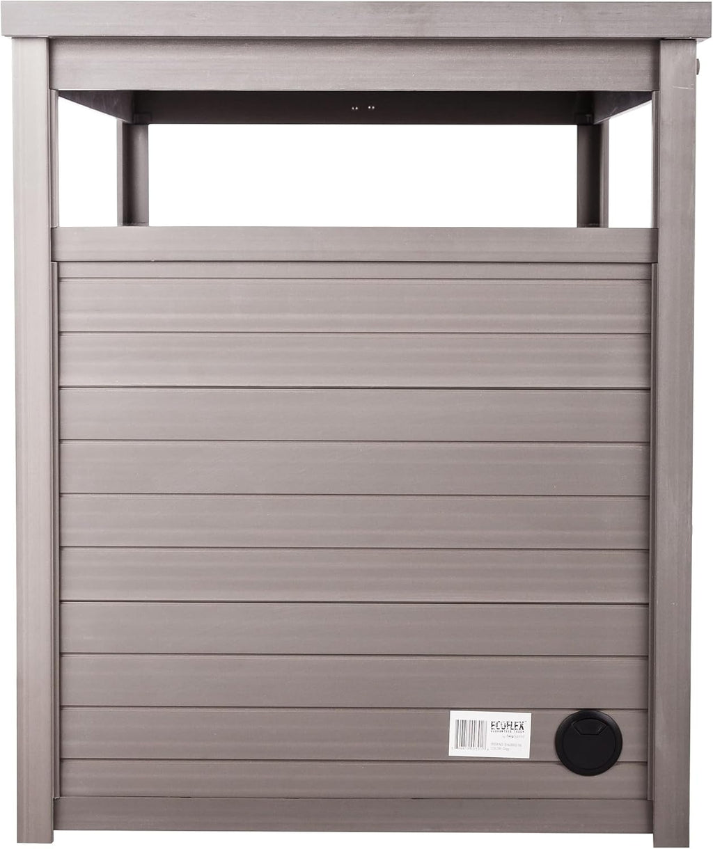 New Age Pet ECOFLEX Jumbo Cat Box Cover and End Table with Litter Box Enclosure and a 10 Year Warranty Hides Unsightly Litter Box made with Moisture & Odor Resistant Composite Material, Grey