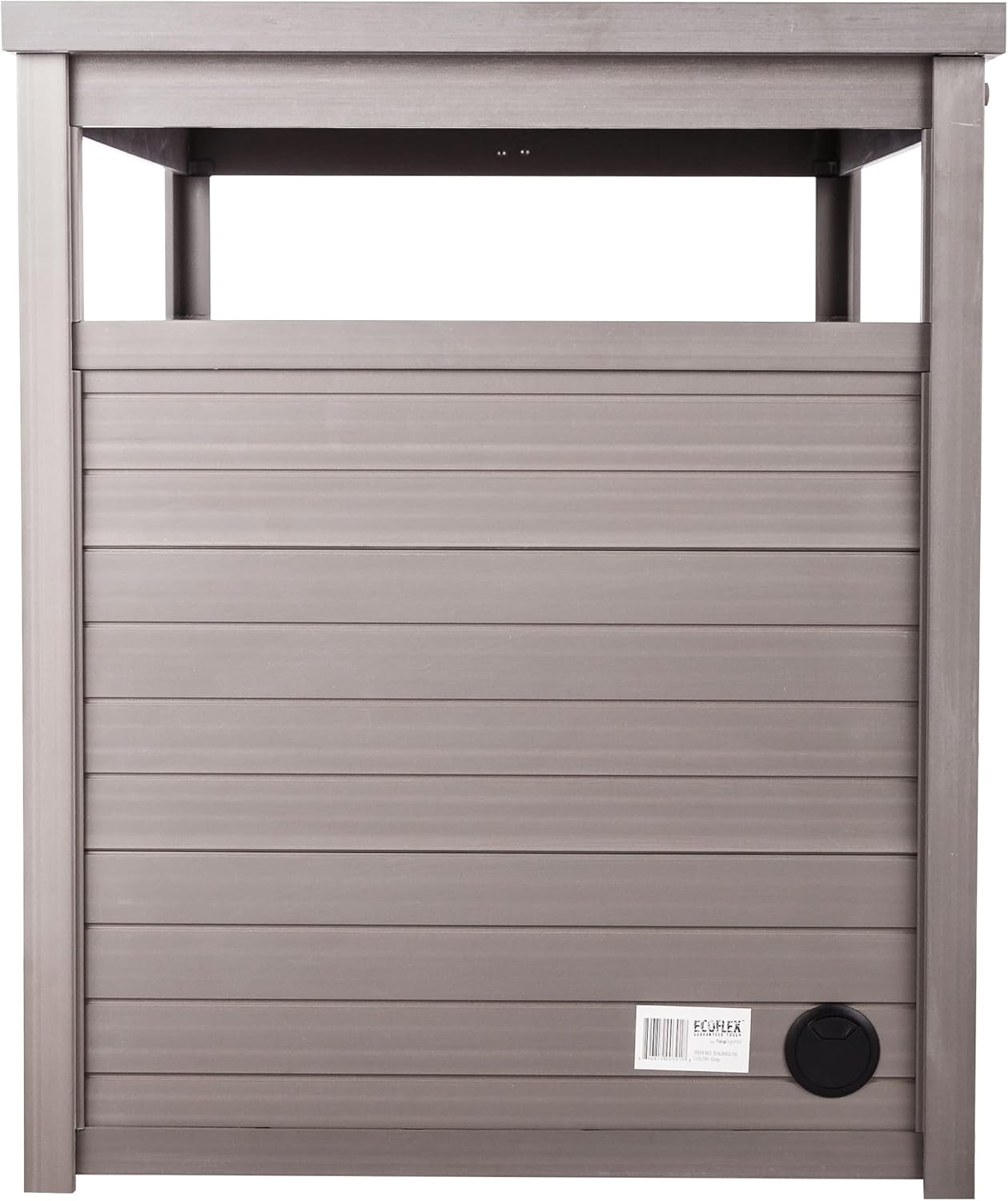 New Age Pet ECOFLEX Jumbo Cat Box Cover and End Table with Litter Box Enclosure and a 10 Year Warranty Hides Unsightly Litter Box made with Moisture & Odor Resistant Composite Material, Grey