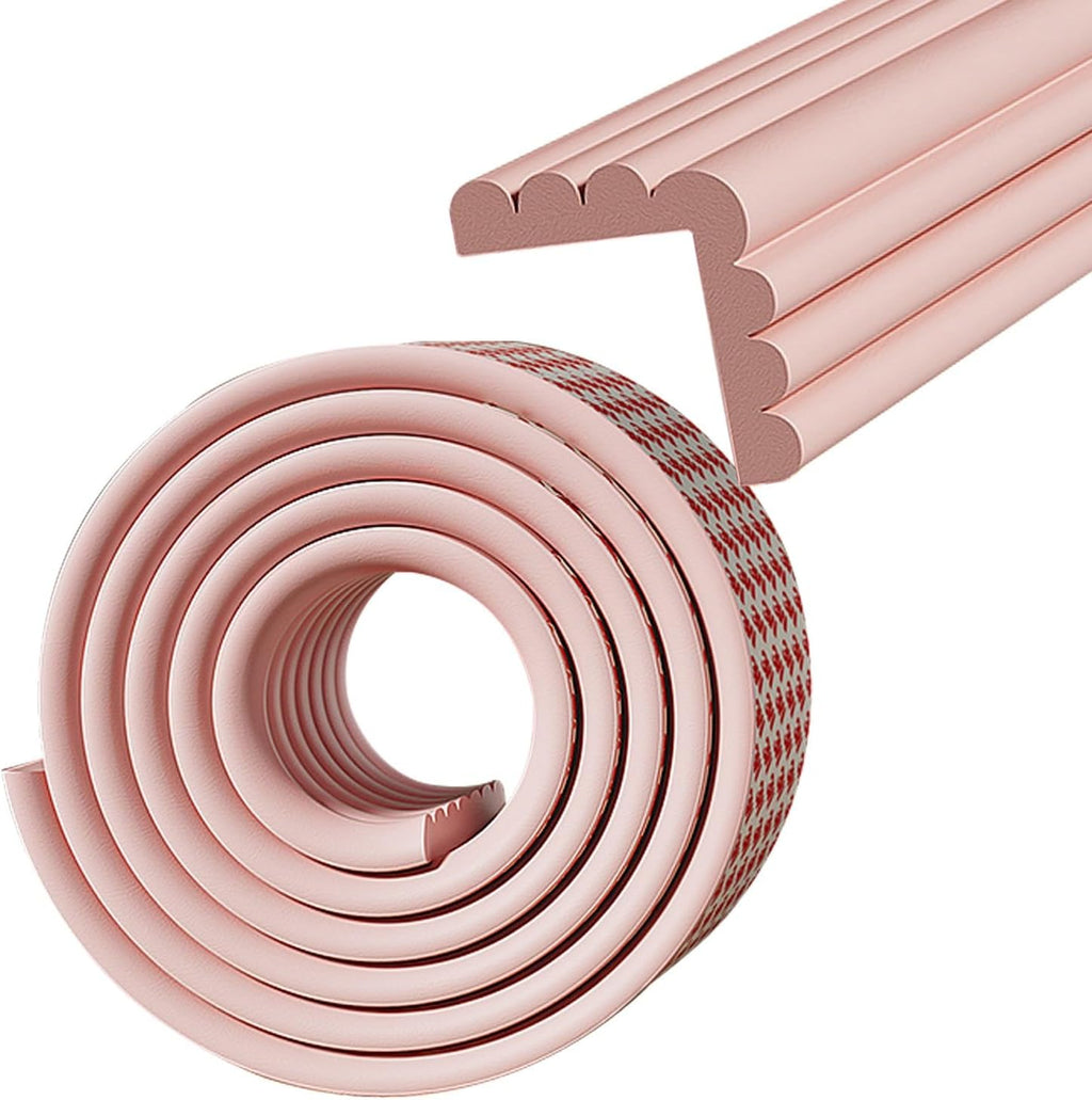 Extra Thick Furniture Table Edge Protectors Foam, Furniture Corner Edge Safety Bumpers, Soft Protective Foam Cushion, for Sharp Corners and Edges(Pink,20M)
