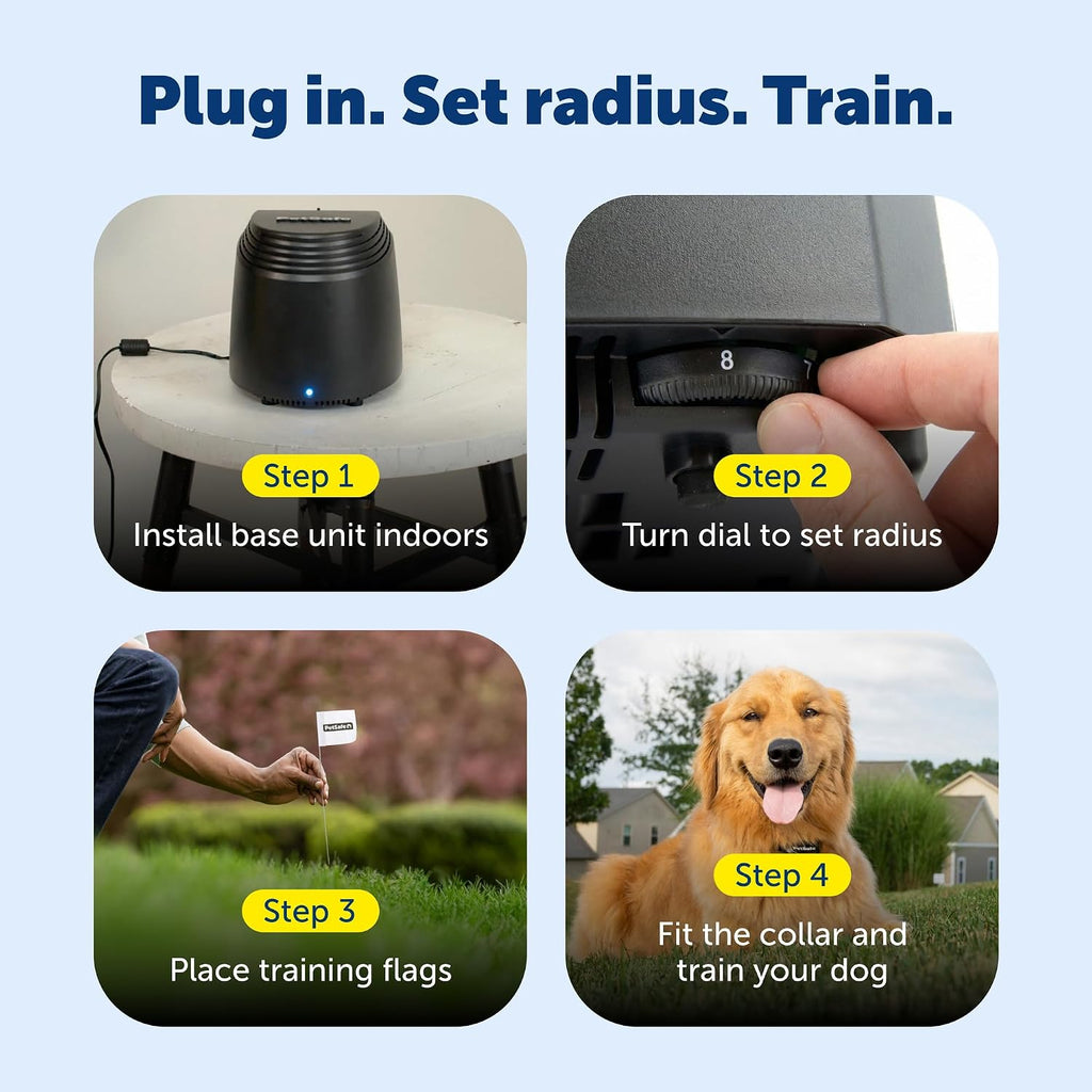 PetSafe Stay & Play Dog and Cat Wireless Fence – Above Ground Electric Pet Fence – from the Parent Company of INVISIBLE FENCE Brand