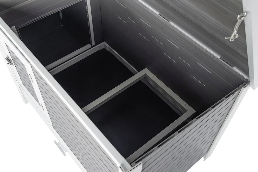 New Age Pet ECOFLEX Fontana Premier Chicken Barn, Weather Resistant Gray Coop with Easy Clean Pull Out Tray, Nesting Box, Hinged Roof, Easy No Tool Assembly for 2 to 4 Chickens